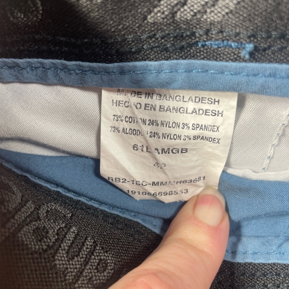 Wrangler Men's Sky Blue Flat Front Shorts - Picture 6 of 8